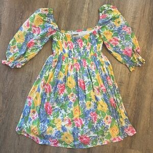 Faithfull the Brand Smocked Dress